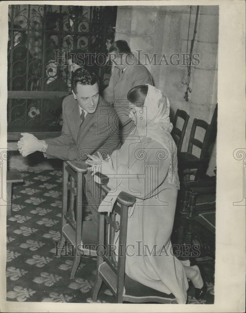 1956 Press Photo Princess Helene, Count Limburg-Stirum - Historic Images