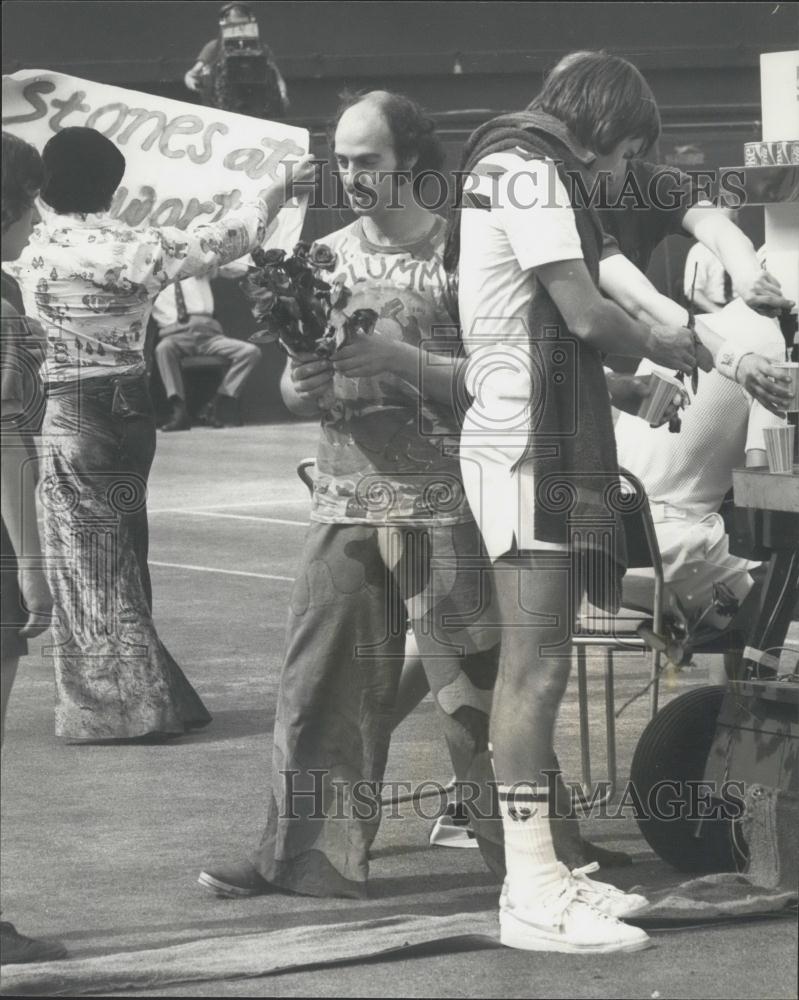 1976 Press Photo Jimmy Connors (USA) at Wimbledon - Historic Images
