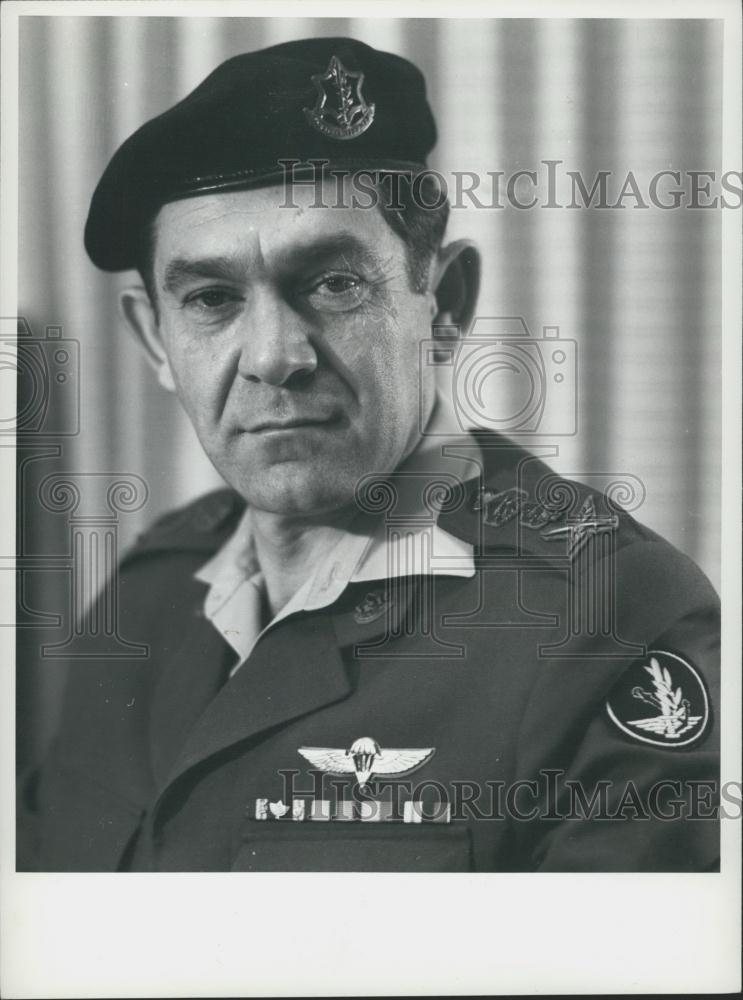 1971 Press Photo Chief of Staff of the Israel Defense Forces David &quot;Dado&quot; Elazar - Historic Images