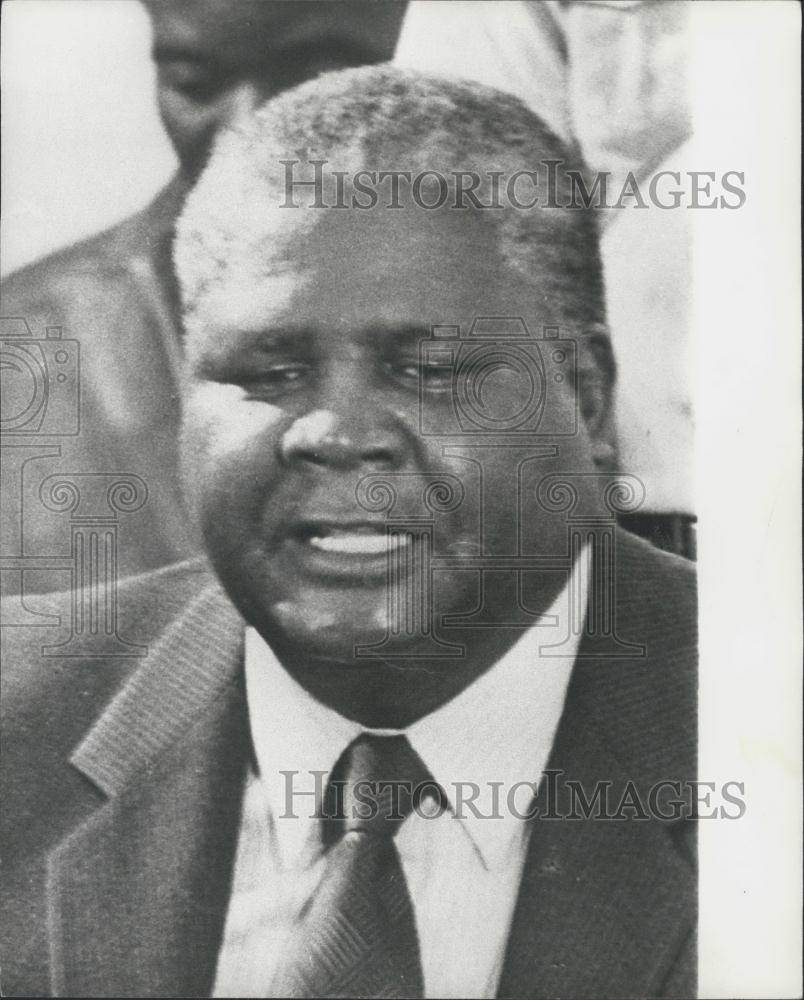 Press Photo Joshua Nkomo, President, Zimbabwe African People's Union - Historic Images