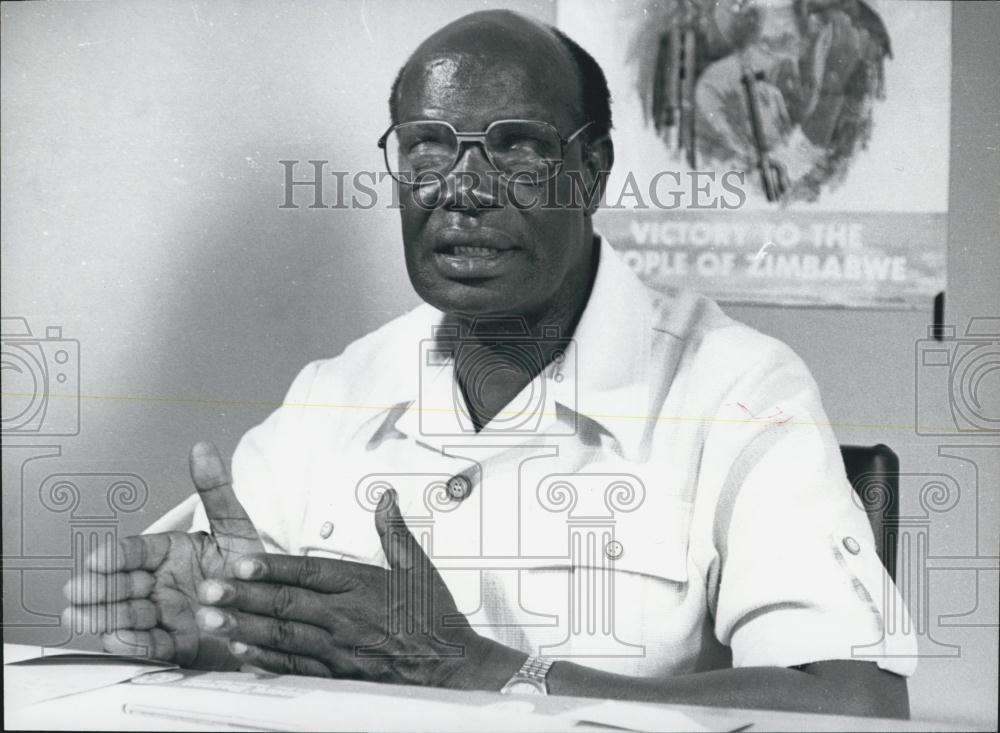 Press Photo Vice President of ZAPU ,Josiah Chinamano - Historic Images