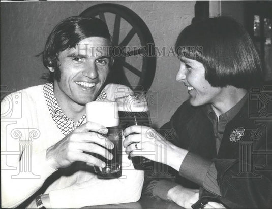 Press Photo Karl Meiler and wife Gisela - Historic Images