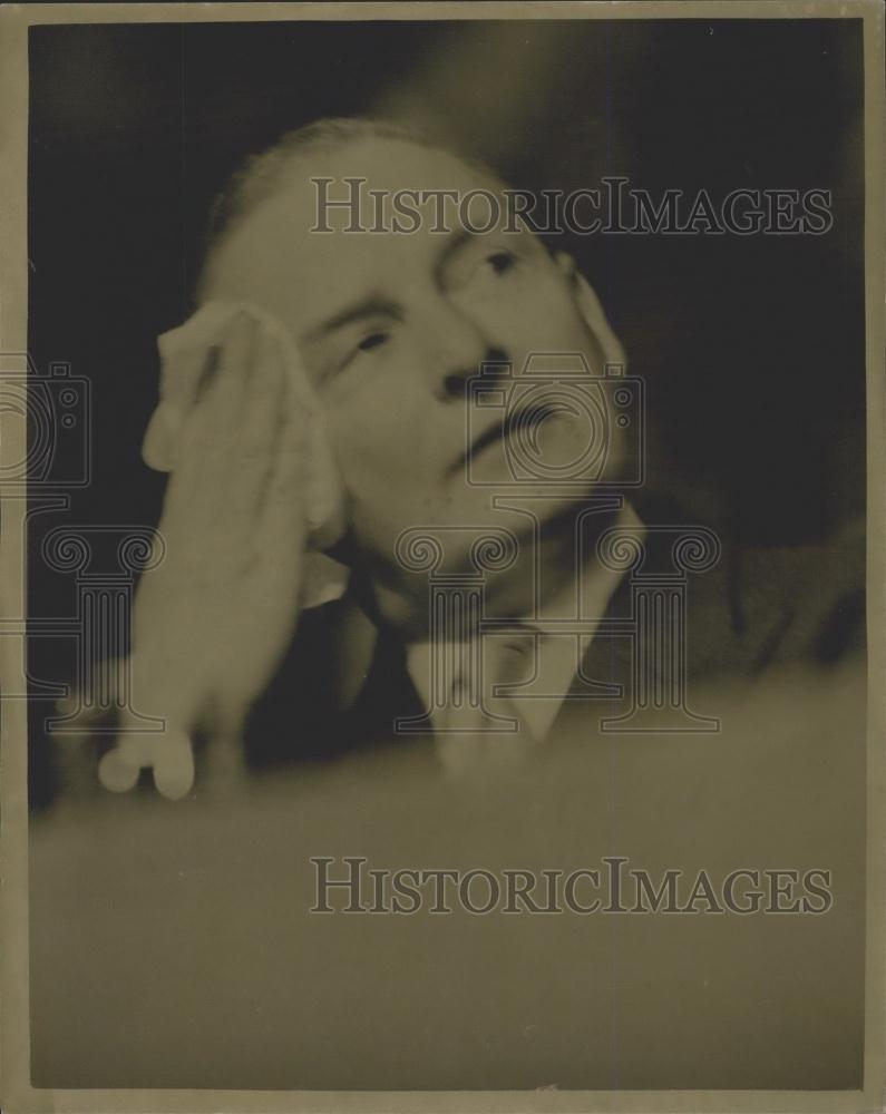 1957 Press Photo Foreign Secretary Selwyn Lloyd - Historic Images