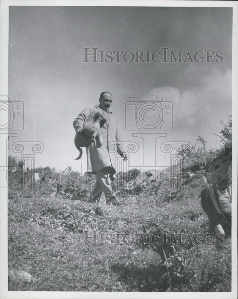 1971 Press Photo Captain Francisco Mahrique Agriculture Minister - Historic Images