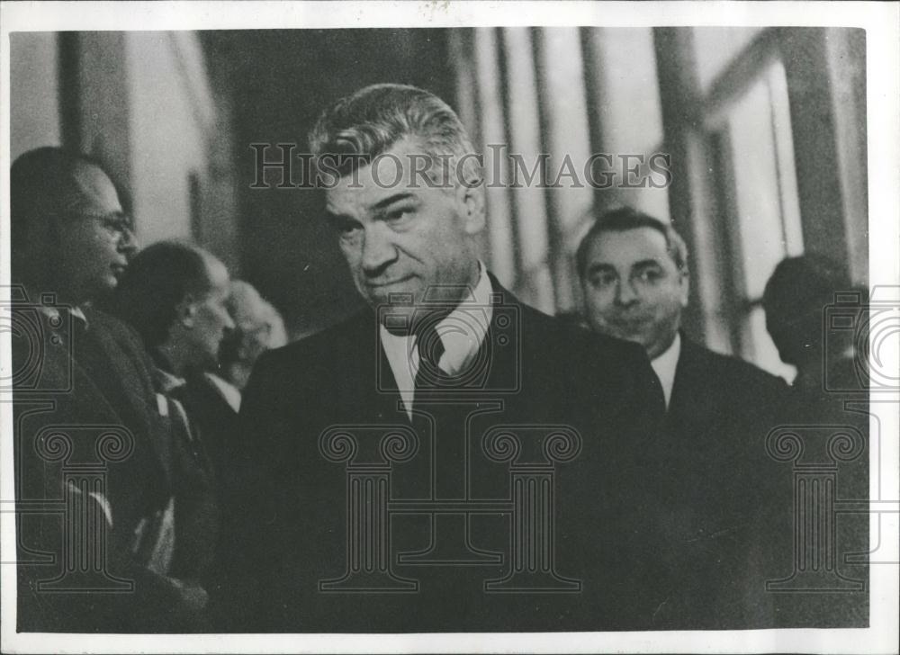 1958 Press Photo Three Power Conference Soviet Leader Semion Tsarapkin - Historic Images