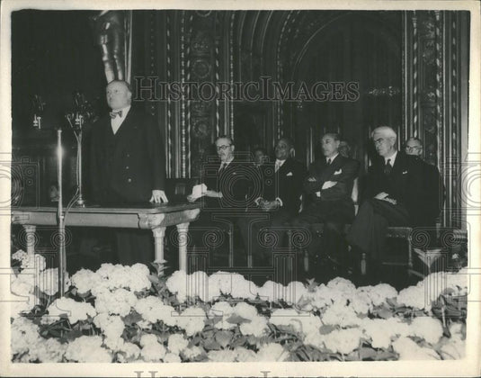 1954 Press Photo M. Le Troquer President of the French National Assembly - Historic Images