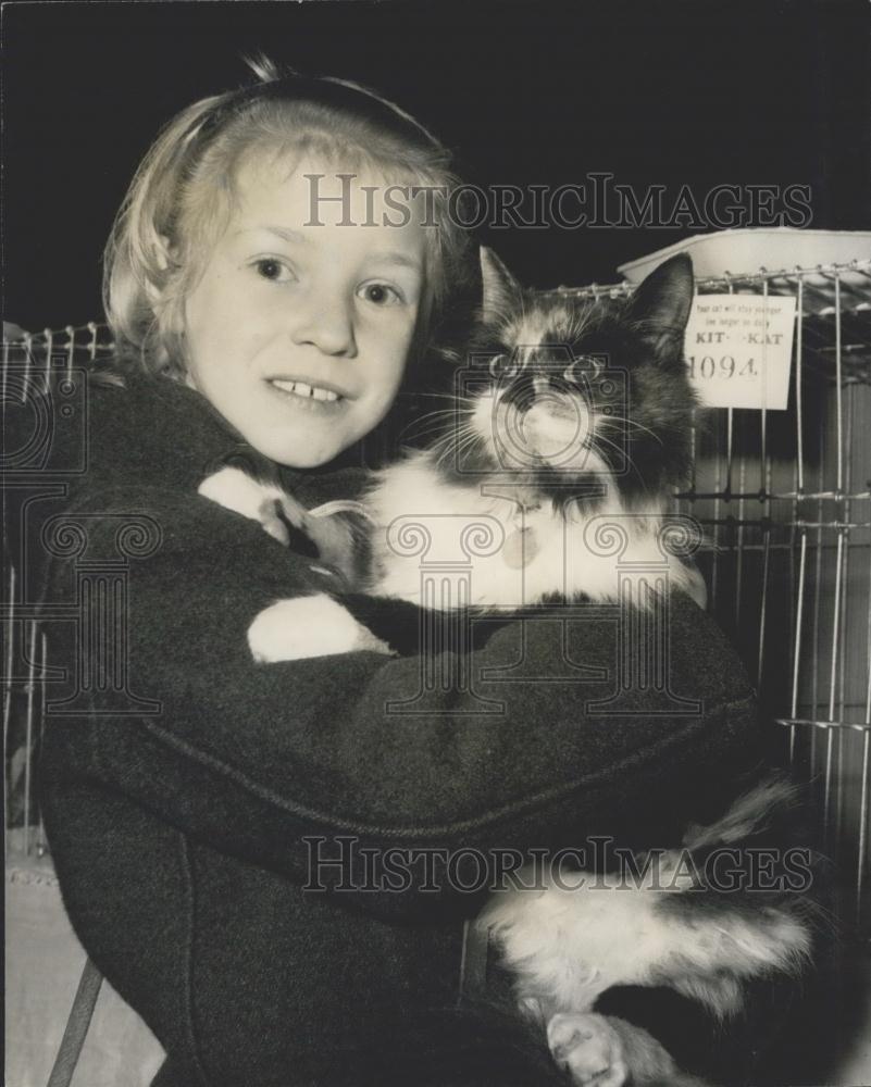 1965 Press Photo Carol Rawlings, Sazzi, National Cat Club Championship - Historic Images