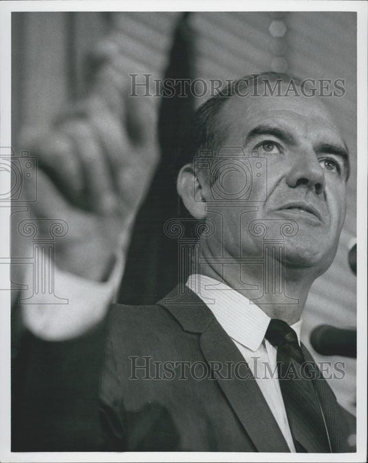 1968 Press Photo Senator George McGovern, Democratic Nomination, President - Historic Images