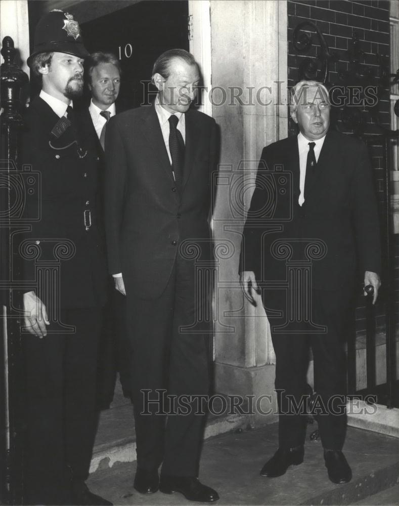 1974 Press Photo UN Sec Gen Dr Kurt Waldheim &amp; Mr Harold Wilson - Historic Images