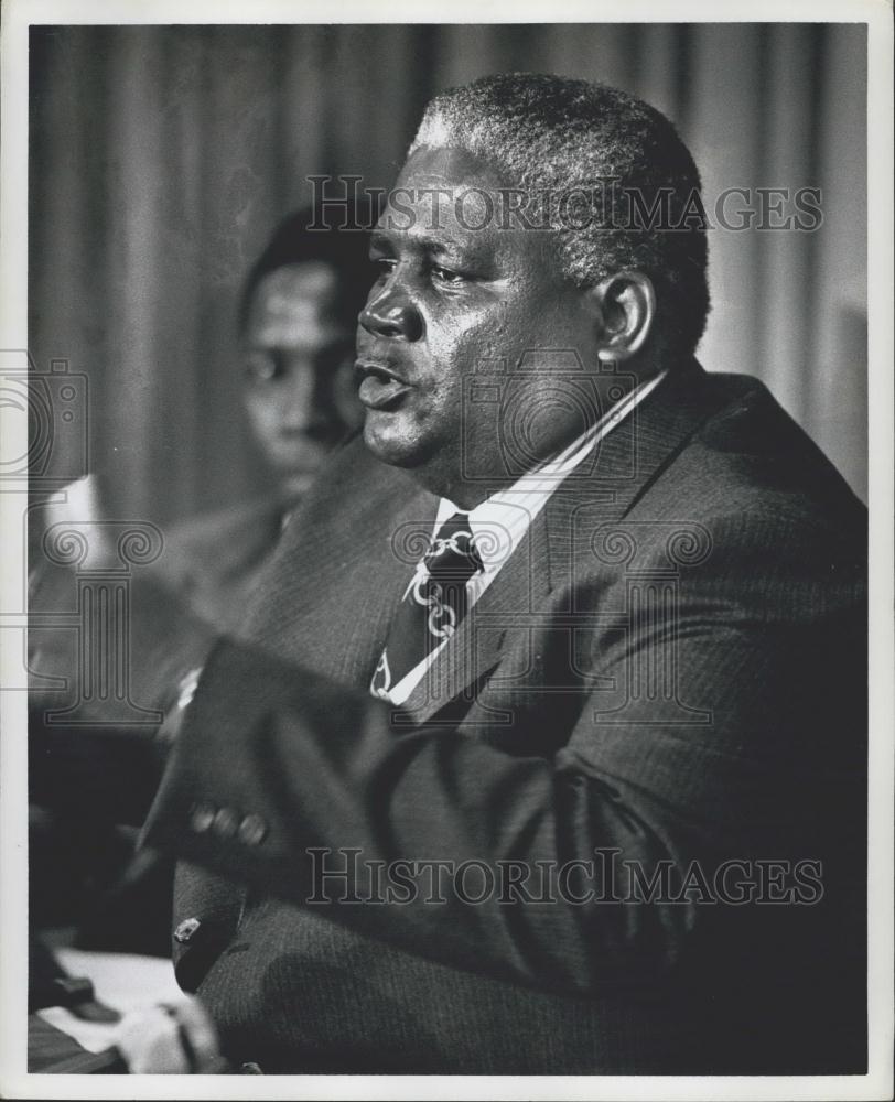 1979 Press Photo Joshua Nkomo, President, Zimbabwe African People&#39;s Union - Historic Images