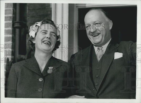 1959 Press Photo Home Secretary ,Mr. R. A. Butler & Mollie Courtauld - Historic Images