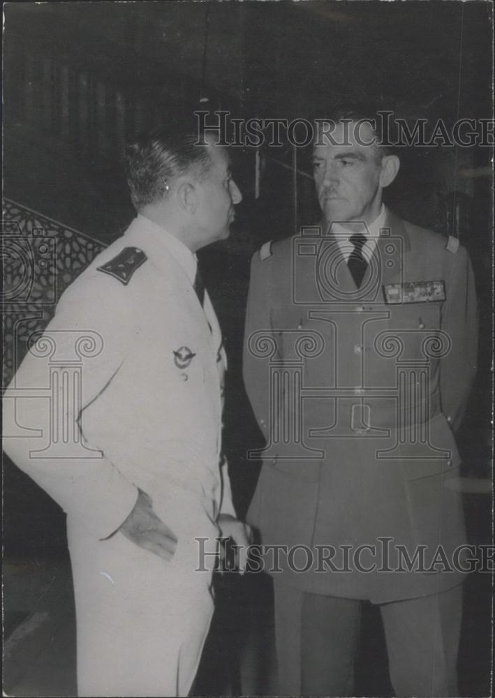 1955 Press Photo General Leblanc Appointed Chief Security Gilbert Grandval - Historic Images