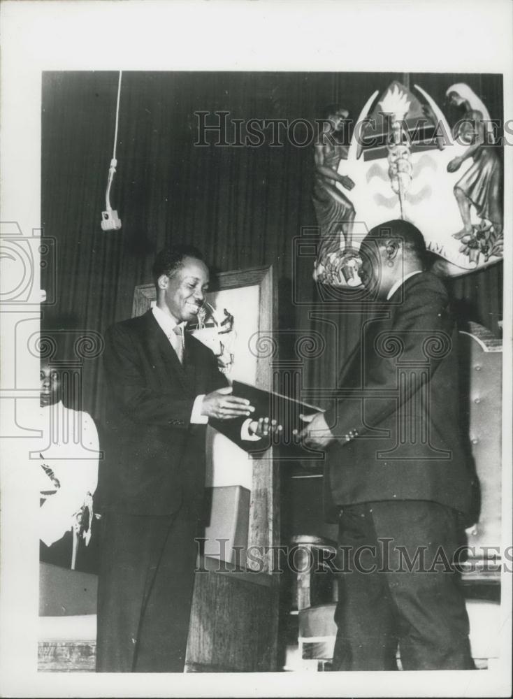 1964 Press Photo Tanzania President Julius Nyerere, Karume of Zanzibar - Historic Images