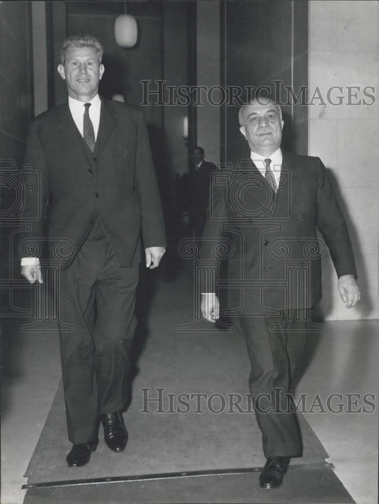 1968 Press Photo Bugaria's Foreign Minister Ivan Bascev - Historic Images