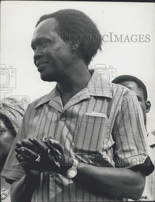 1974 Press Photo Ex-president of Uganda,Milton Apolo Obote - Historic Images