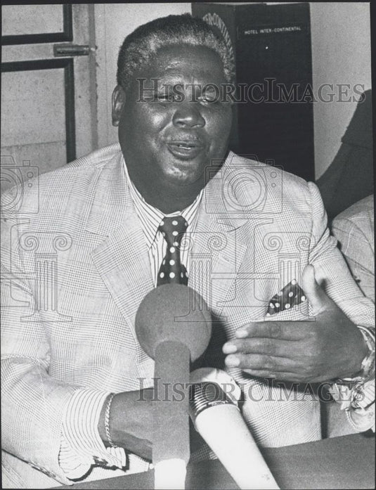Press Photo Joshua Nkomo, President, Zimbabwe African People's Union - Historic Images