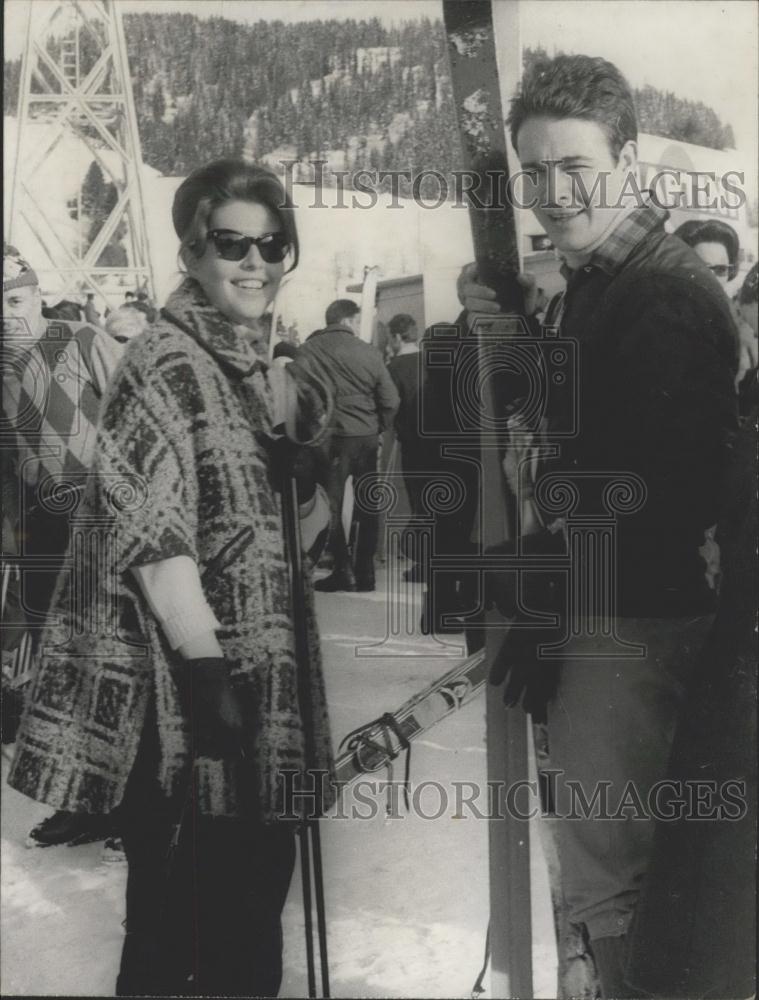 1965 Press Photo Jacques charrier participates in skiing championship - Historic Images