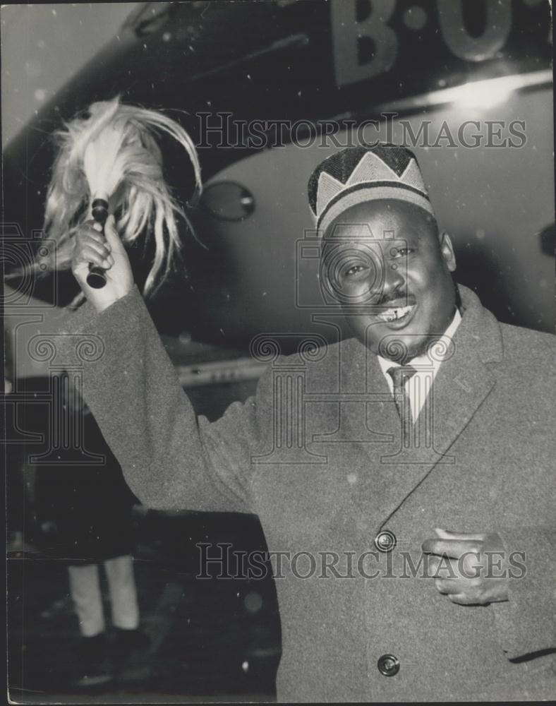 1963 Press Photo Mr. Oginga Kenyatta&#39;s Rep. Arrives at Churchill&#39;s Funeral - Historic Images