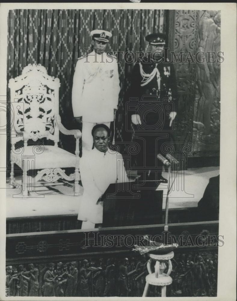 1962 Press Photo Dr. Nkrumah refuses the offer of Life Presidency in Ghana - Historic Images