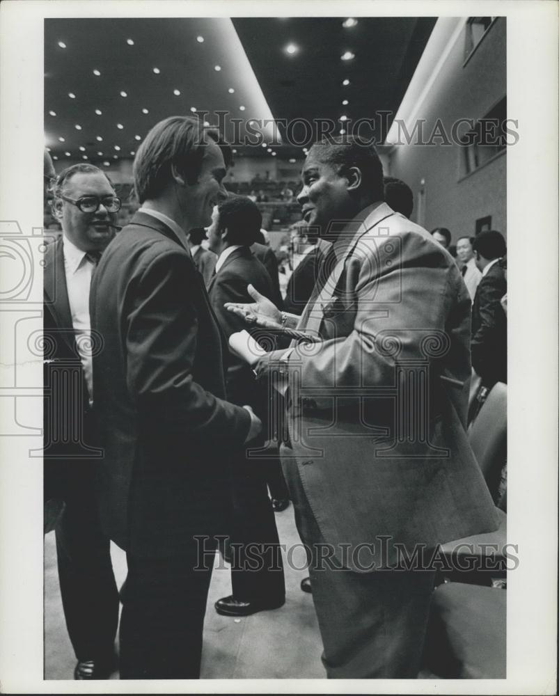 1977 Press Photo Joshua Nkomo, President, Zimbabwe African People&#39;s Union - Historic Images