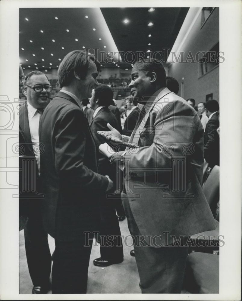 1977 Press Photo Joshua Nkomo, President, Zimbabwe African People's Union - Historic Images