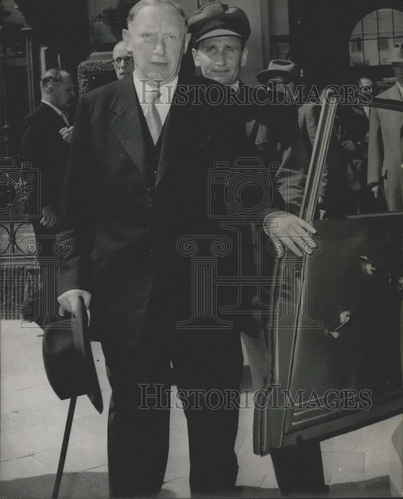 1956 Press Photo Secretary of State in the Ministry of Interior Ritter Von Lex - Historic Images