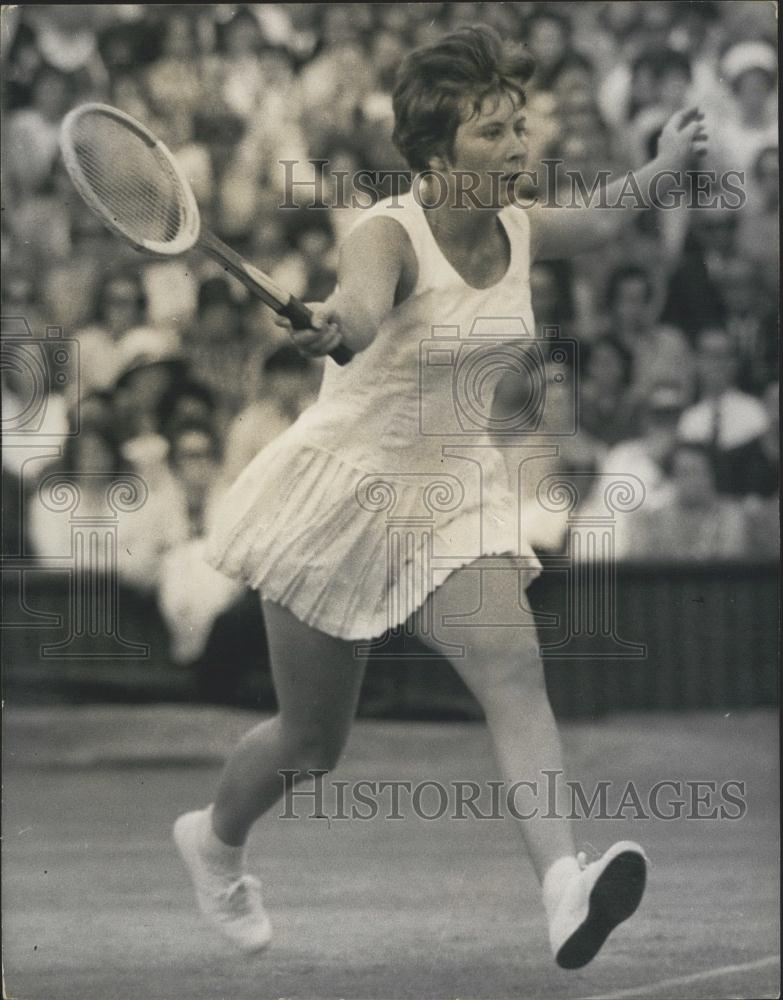 1965 Press Photo Christine Truman at Wimbledon - Historic Images