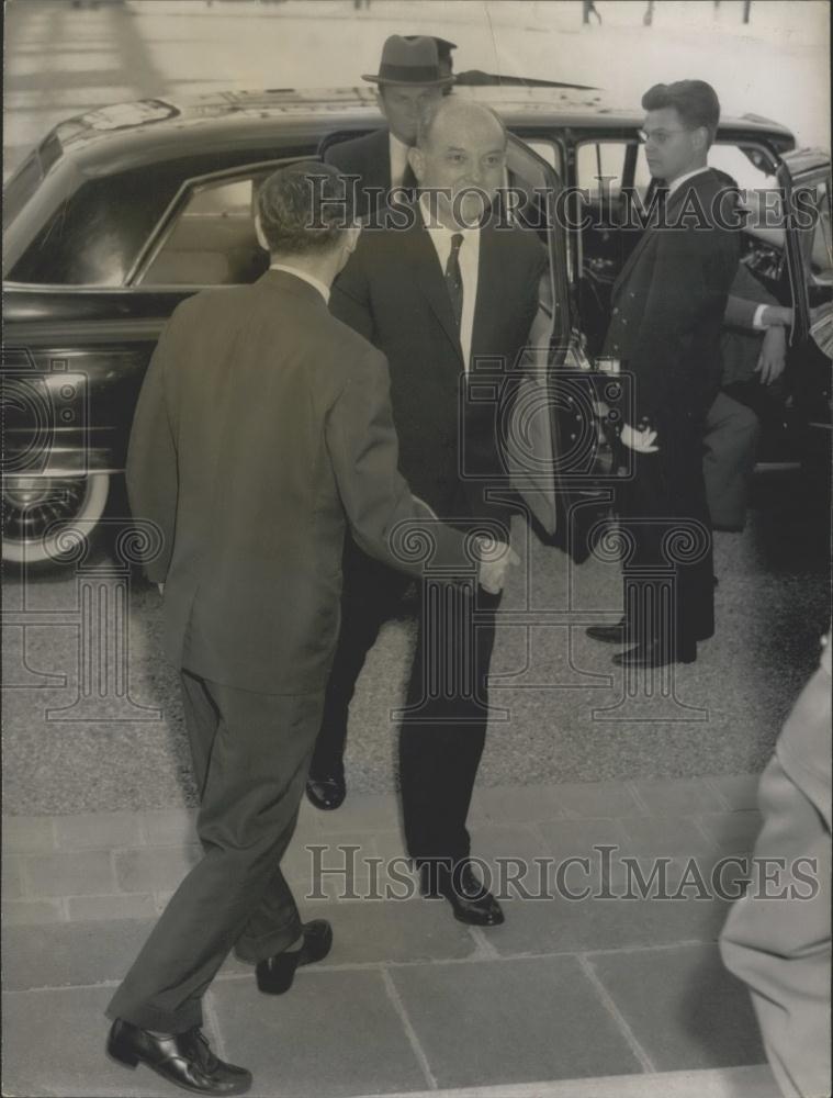 1961 Press Photo US Sec of State Dean Rusk in France - Historic Images