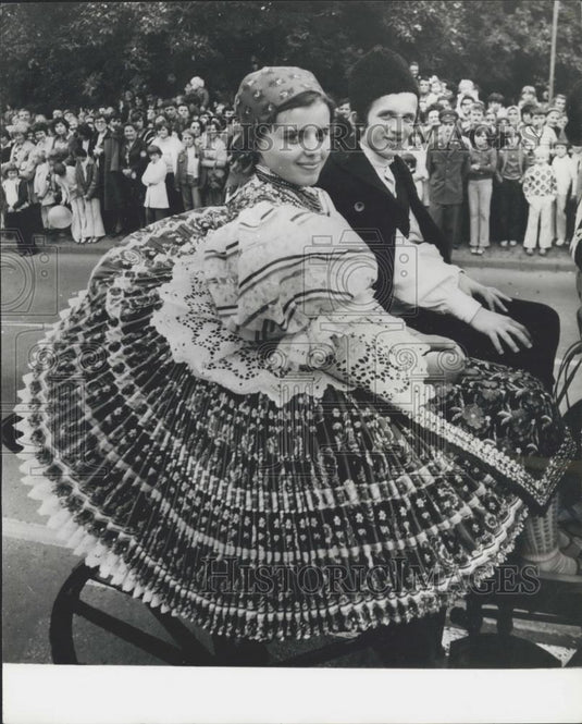 Press Photo Vintage Carnival in Southern Hungary - Historic Images