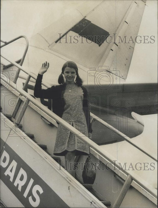 1966 Press Photo Veronique Briche Won A Free Trip To China ,best photo by child - Historic Images
