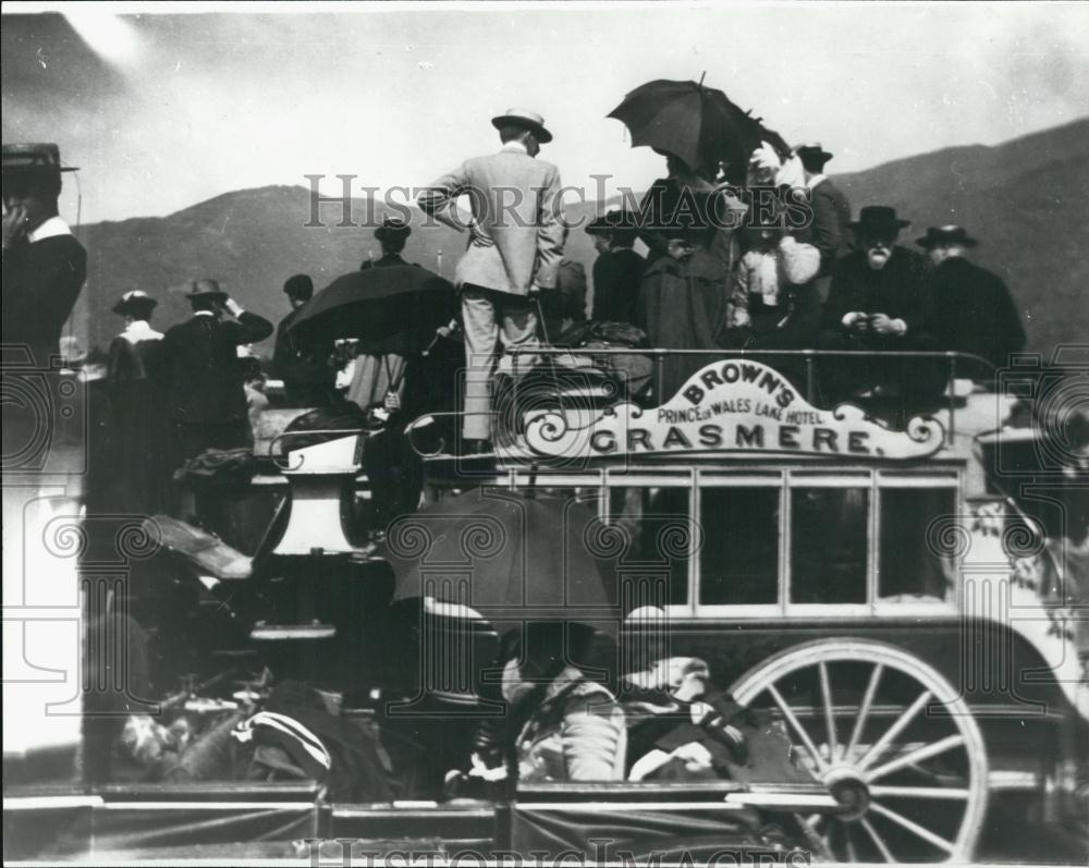 Press Photo Reverend William Spooner Enjoys a holiday in the Lake District - Historic Images