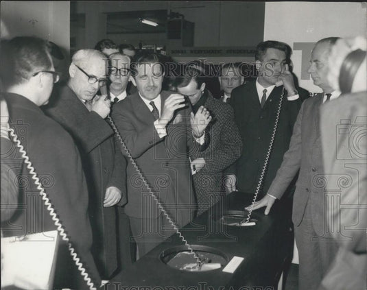 1968 Press Photo German Prime Minister Willi Stoph Leipzig Spring Fair - Historic Images