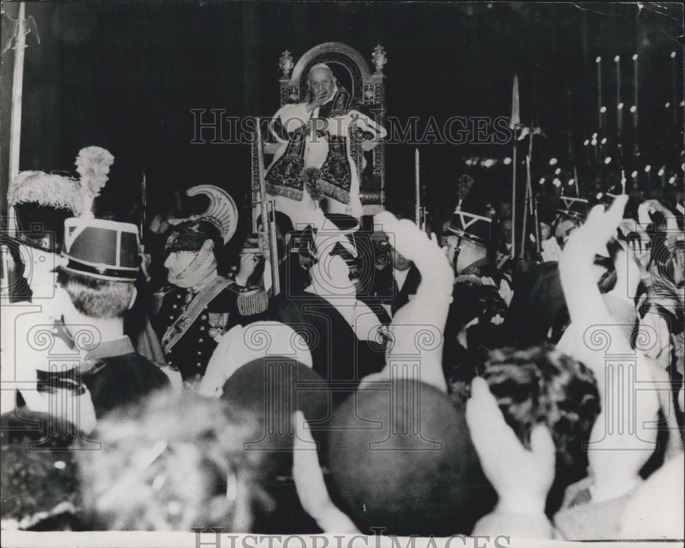 1958 Press Photo Rome Celebrates the Feast of The Maculate Conception in Rome - Historic Images