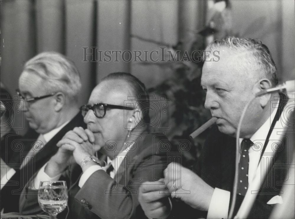 1968 Press Photo Congress European Democratic Party Mariano Rumor - Historic Images