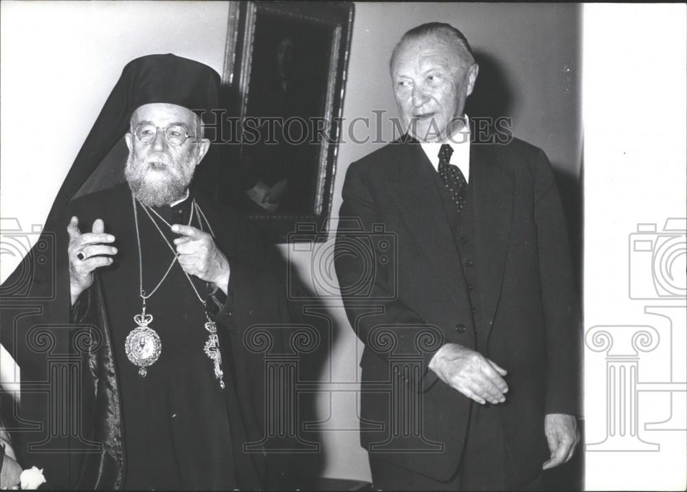 1960 Press Photo Antiochia Patriarch Maximus IV Candid - Historic Images