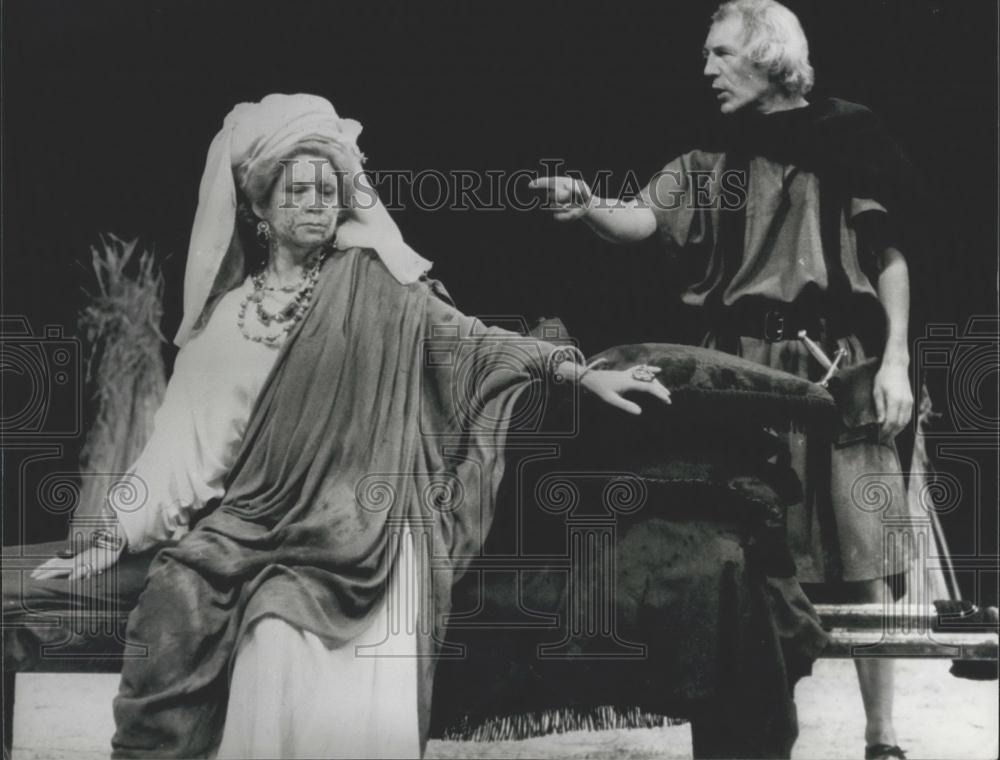 Press Photo Nude Play &quot;The Romans In Britain&quot; Causes Storm at National Theater - Historic Images