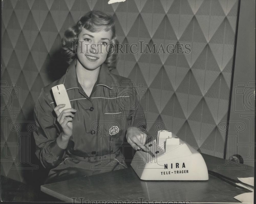 1959 Press Photo Factory Equipment Exhibition,telephone system - Historic Images