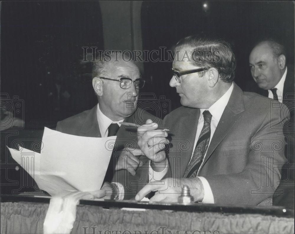 1974 Press Photo Mr. Hugh Scanion, of the Amalgamated Engineering Union - Historic Images