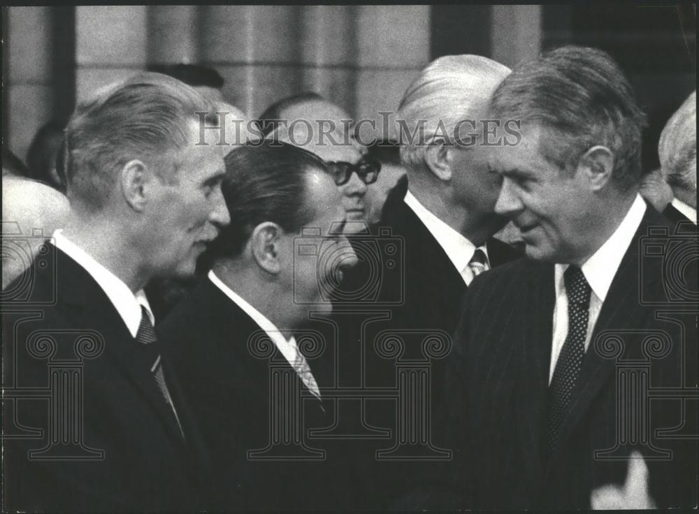 1978 Press Photo US Secretary of State Cyrus Vance, Prime Minister Gyorgy Lazar - Historic Images