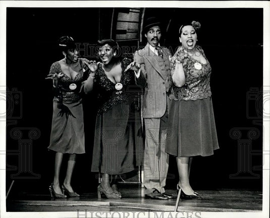 Press Photo Cast Members of the Show "Ain't Misbehavin'" - Historic Images