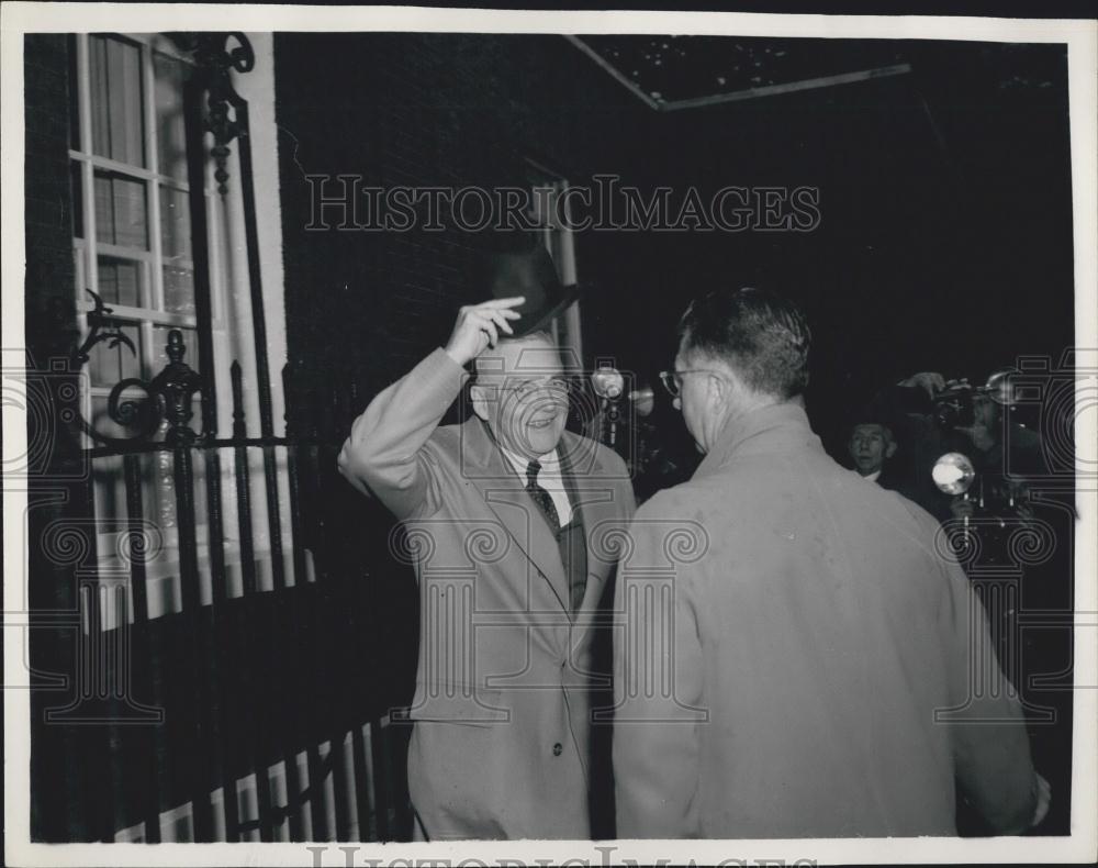 1954 Press Photo US Sec of State Mr Dulles in London - Historic Images