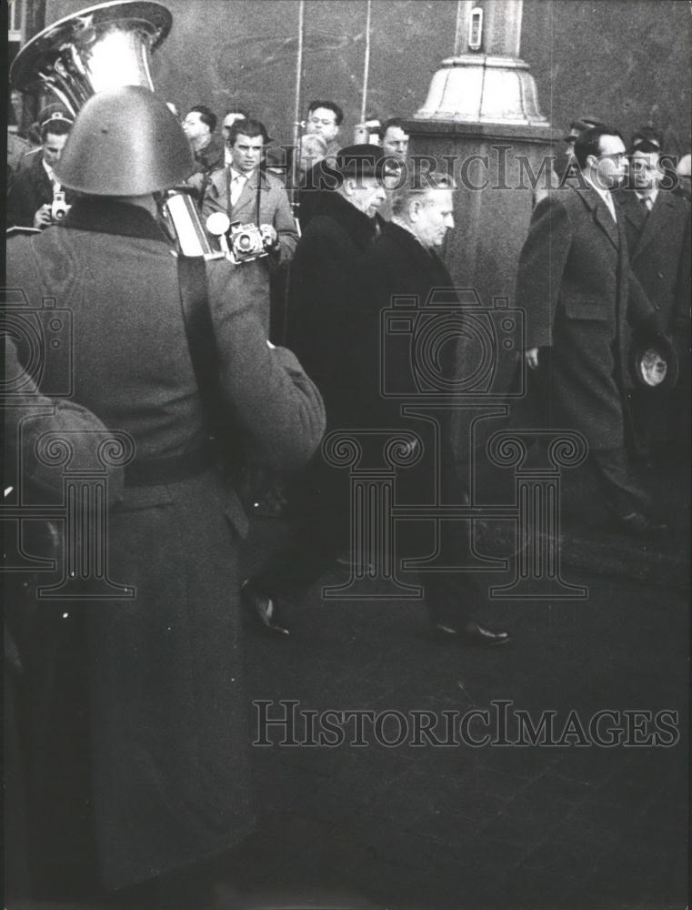 1958 Press Photo Central Committee, Czech Communist Party Antonin Novotny - Historic Images