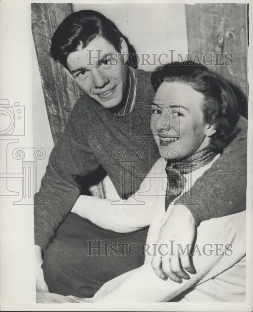 1958 Press Photo Entertainer Dawn Palethorpe marries Warren Wofford - Historic Images