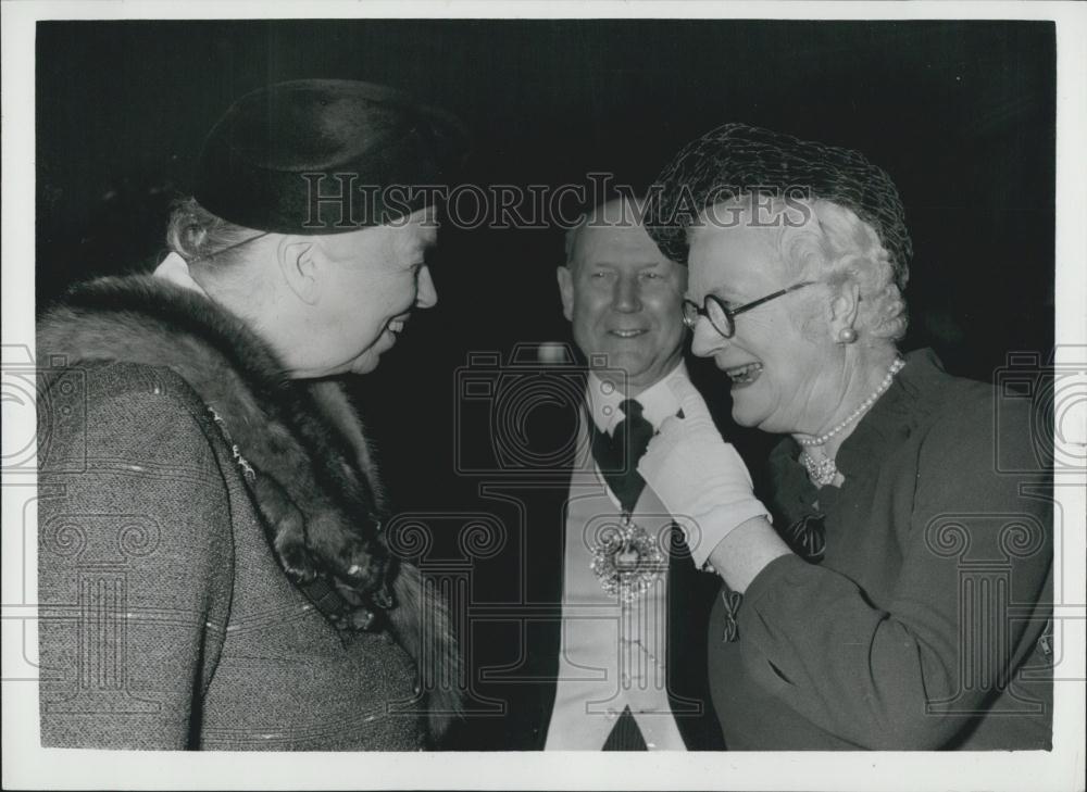 1959 Press Photo Luncheon In Honour Of Mrs. Eleanor Roosevelt - Historic Images