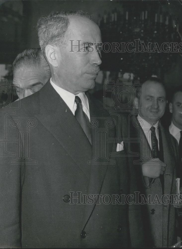 1957 Press Photo M. Antoine Pinay Elysee Palace France - Historic Images