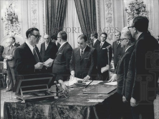 1972 Press Photo Liberal leader Giovannia Malagodi minister Treasury - Historic Images