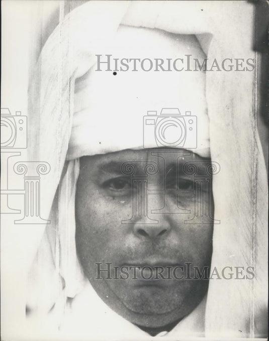 Press Photo Si Hamza Boubakeur, Dean of Paris Mosque Muslim Institute - Historic Images
