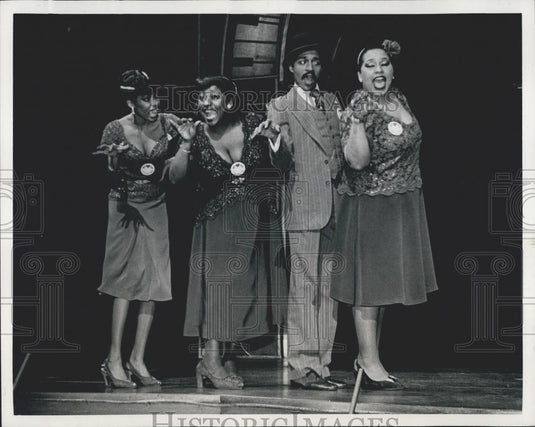 1981 Press Photo Adriane Lenox Teresa Bowers Lonnie McNeil Roz Ryan Actors - Historic Images
