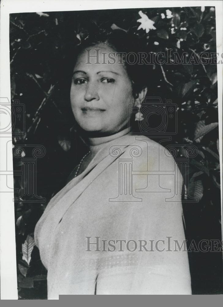 1959 Press Photo Former Woman Cabinet Minister Held In Connection to Shooting - Historic Images