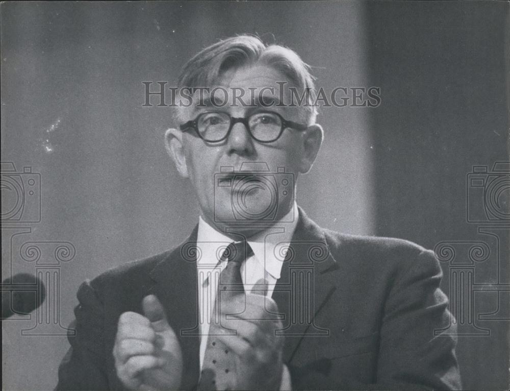 Press Photo Richard Crossman Author Labor Party Politician - Historic Images